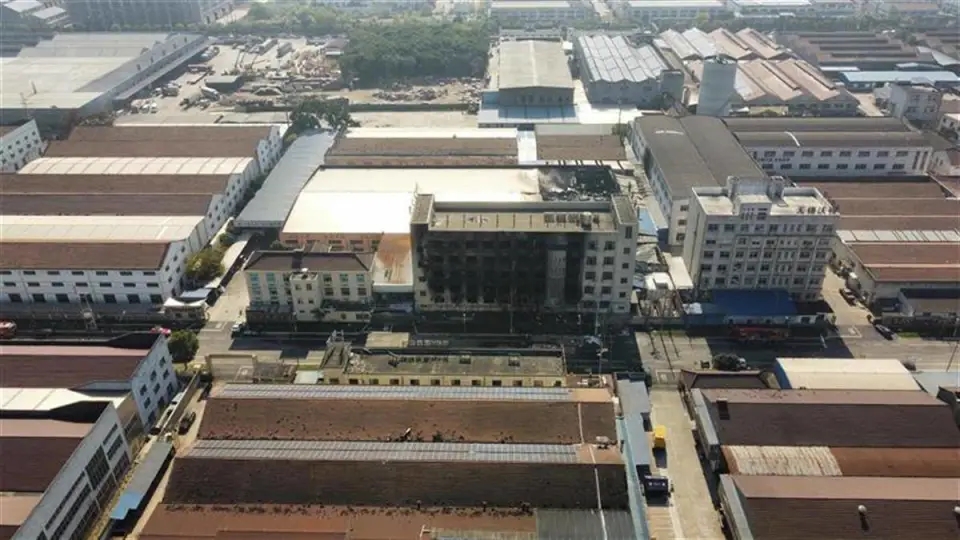 無錫火災(zāi)現(xiàn)場(chǎng)